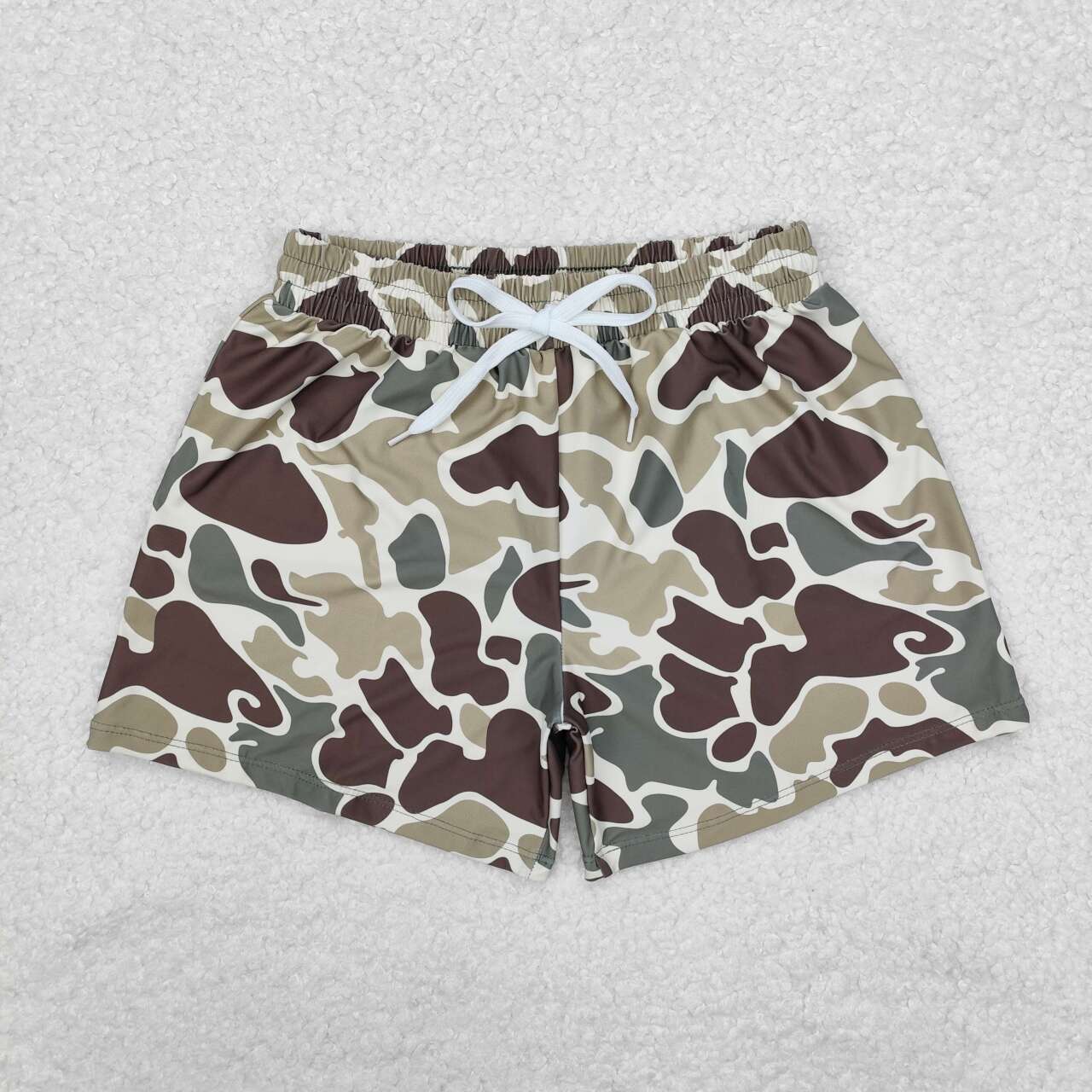 S0475 3-6M to 6-7T baby boy clothes summer green camo swim suit shorts