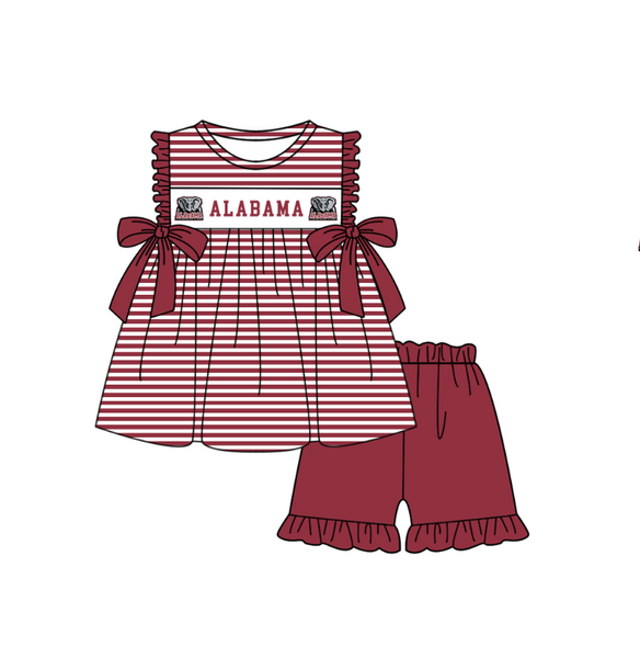 Produce order MOQ:5pcs each design  kids state summer clothing set matching clothes milk silk 4