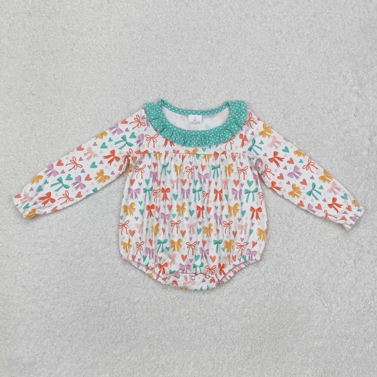 LR2066 RTS baby girl clothes grandmillennial bows girl winter bubble