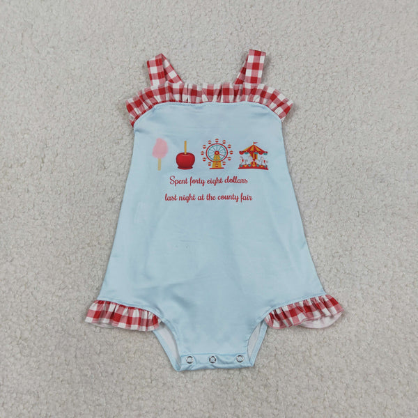 SR3055 RTS baby girl clothes country fair girl summer bubble