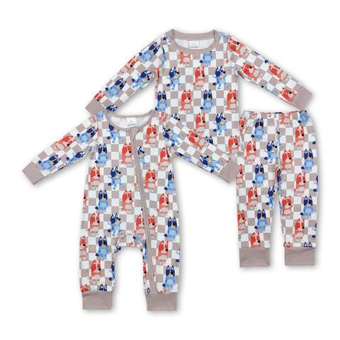 toddler clothes cartoon dog matching sleep wear