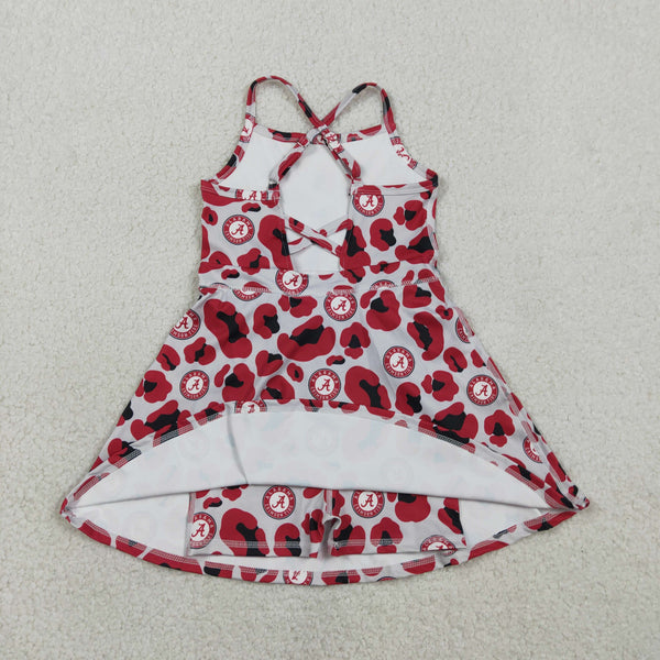 GSD3635 RTS toddler clothes state camo sports clothes girl yoga summer dress
