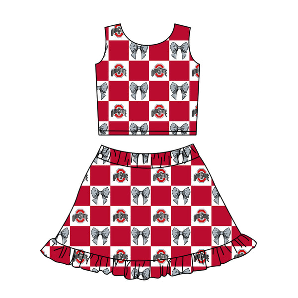 Produce order MOQ:5pcs each design  kids state summer clothing set matching clothes 5 sports clothes