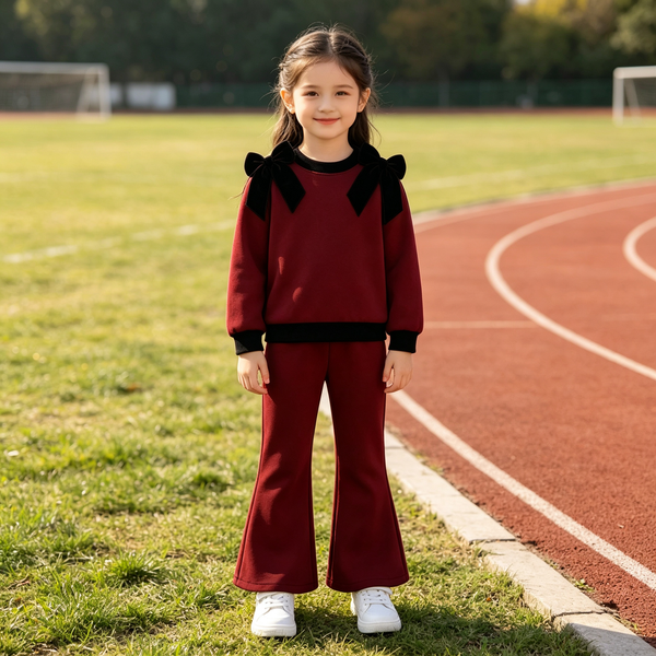 Custom order MOQ:5pcs each design kids girl clothes cotton state girl winter pants set B6
