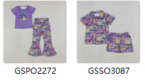 RTS Matching kids clothing cartoon print clothing baby girl summer clothing-2026.4.17