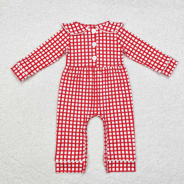 LR1263 RTS baby boy clothes santa boy christmas winter romper embroidery