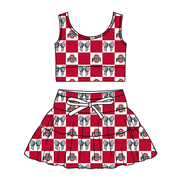 Produce order MOQ:5pcs each design  kids state summer clothing set matching clothes 5 sports clothes