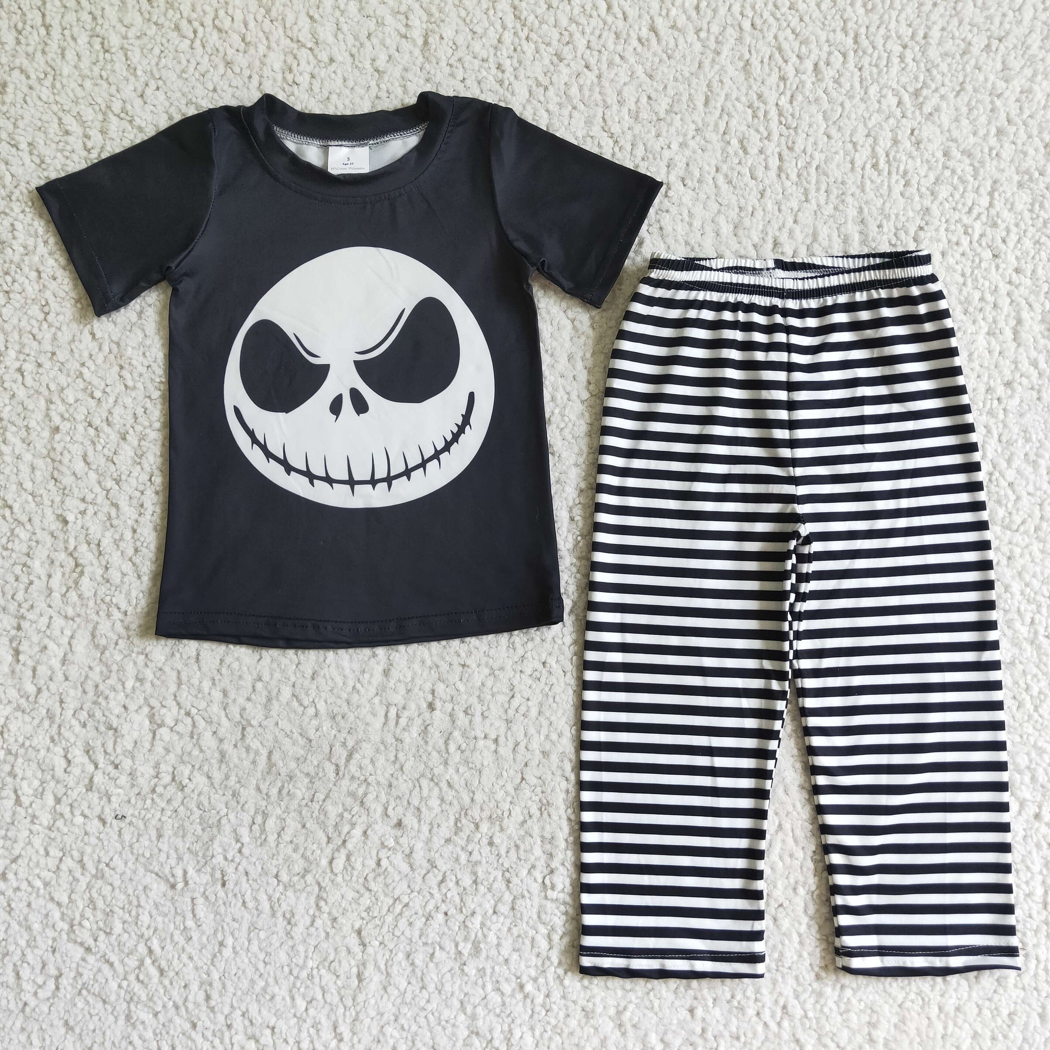 BSPO0025 kids clothes boys halloween baby outfit black demon set