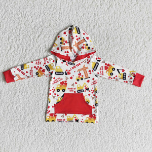 6 A27-19 boy valentines day hoodies heart top shirt-promotion 2024.1.13 $5.5