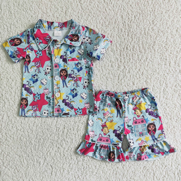 kids clothing summer cartoon short sleeve pajamas-promotion 2025.3.15 $5.5