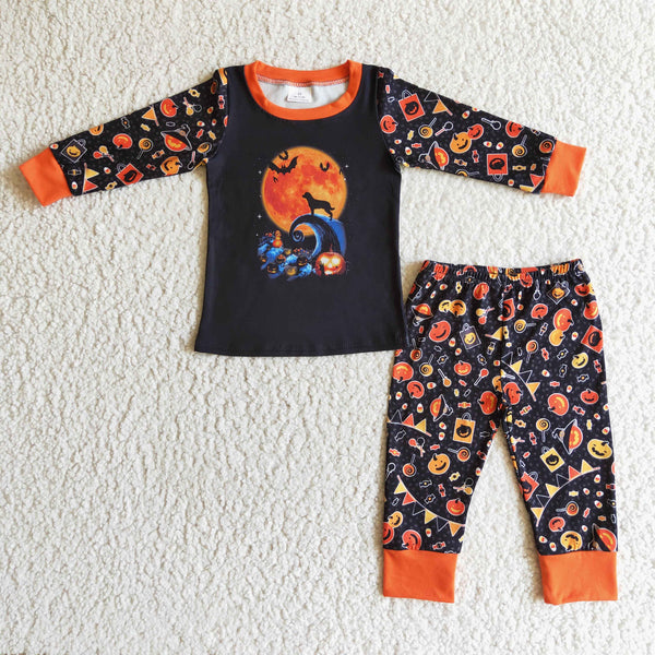 BLP0024 baby boy clothes halloween pajamas -promotion 2024.9.21 $5.5