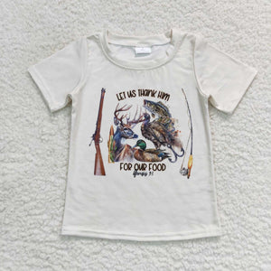 BT0340 RTS baby boy clothes mallard hunting boy summer tshirt