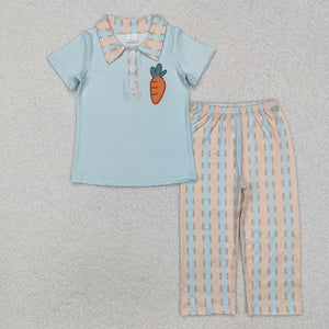 BSPO0528 RTS  toddler boy clothes carrot boy easter outfit pants set