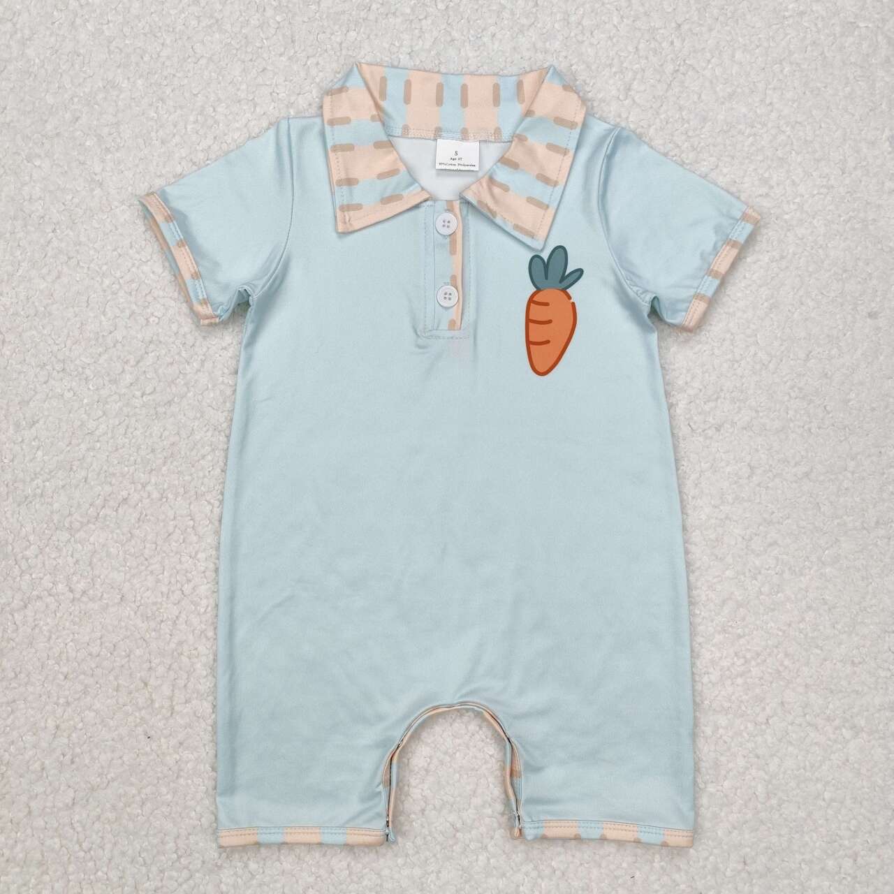 SR2226 RTS baby boy clothes rabbit boy easter summer romper