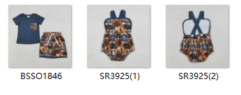 RTS Matching kids clothing hunting print clothing baby boy summer clothing-2026.3.24