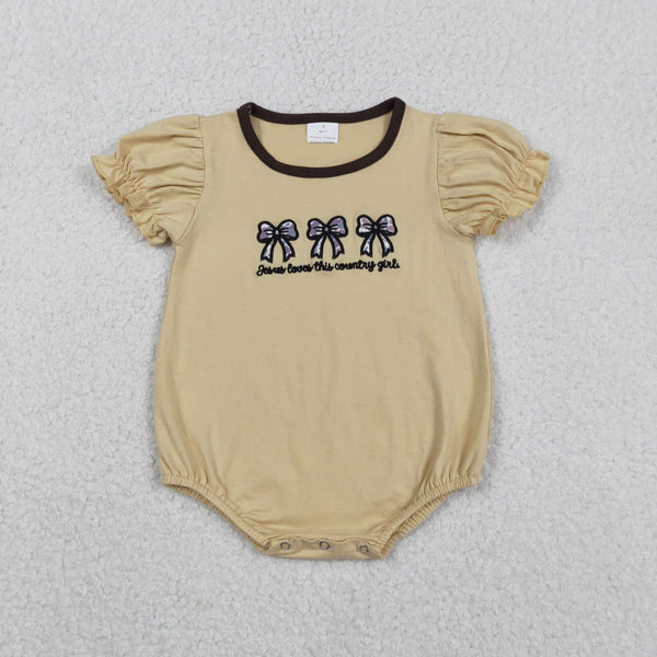 RTS kids matching clothing embroidery bows print clothing girl summer clothing-2025.12.13