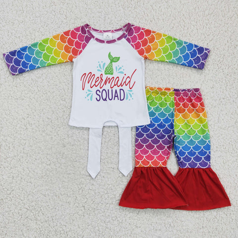 6 A9-11 baby girl clothes mermaid winter outfits