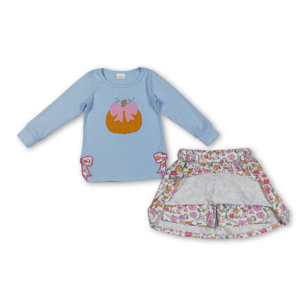 GLD1172 RTS  girl clothes pumpkin girl short skirt outfit halloween outfit