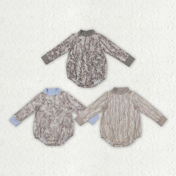 RTS Matching clothing baby camo mixed print baby long sleeve romper-2026.10.7