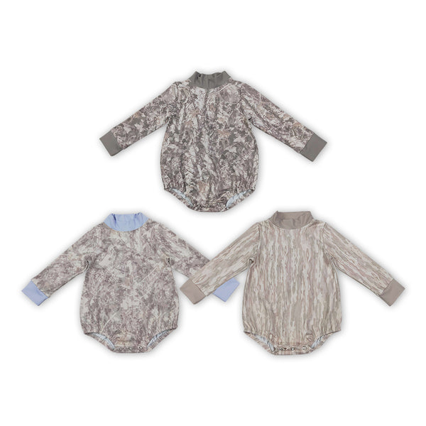 RTS Matching clothing baby camo mixed print baby long sleeve romper-2026.10.7