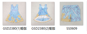 RTS baby clothes baby summer clothes  ice cream dress baby summer shorts