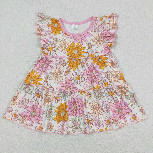 GSSO0616 baby girl clothes purple flower toddler girl summer outfit infant summer shorts set