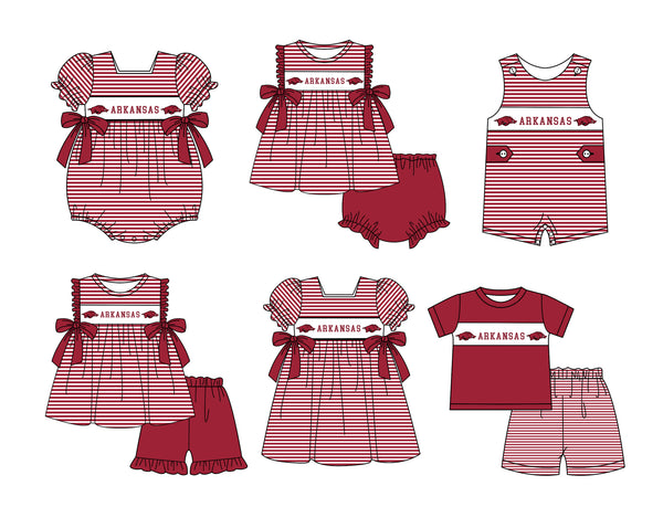 Produce order MOQ:5pcs each design  kids state summer clothing set matching clothes milk silk 5