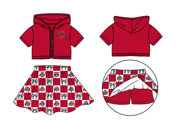 Produce order MOQ:5pcs each design  kids state summer clothing set matching clothes 5 sports clothes