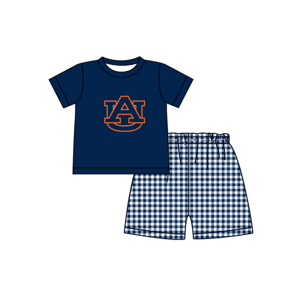 Produce order MOQ:5pcs each design  kids state summer clothing set matching clothes 804