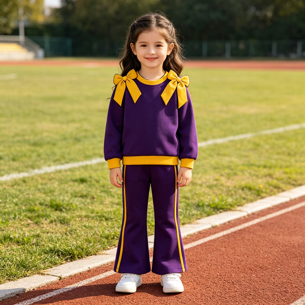 Custom order MOQ:5pcs each design kids girl clothes state girl winter pants set B1