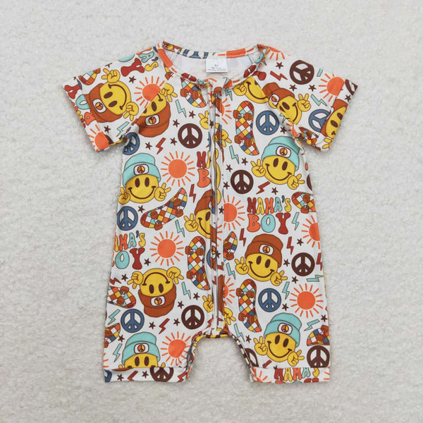 SR1776 RTS baby boy clothes mamas boy toddler boy summer romper