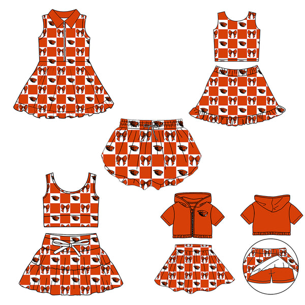 Produce order MOQ:5pcs each design  kids state summer clothing set matching clothes 5 sports clothes 100