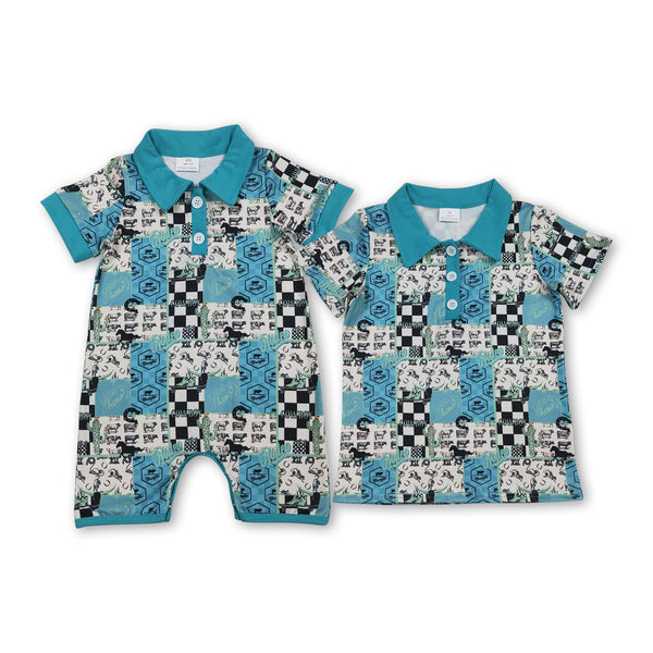 RTS kids matching clothing cowboy print clothing boy summer clothing-2026.1.19