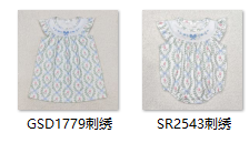 RTS girl summer clothes bow embroidery girl summer matching clothing