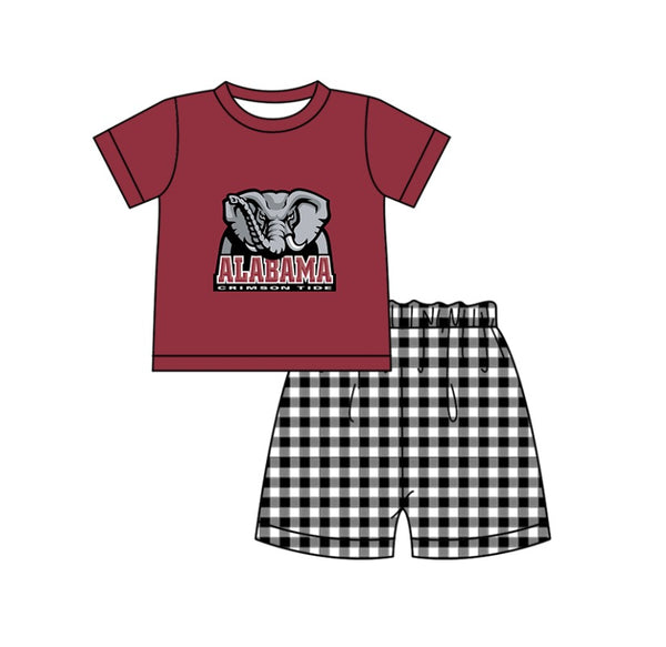 Produce order MOQ:5pcs each design  kids state summer clothing set matching clothes A109