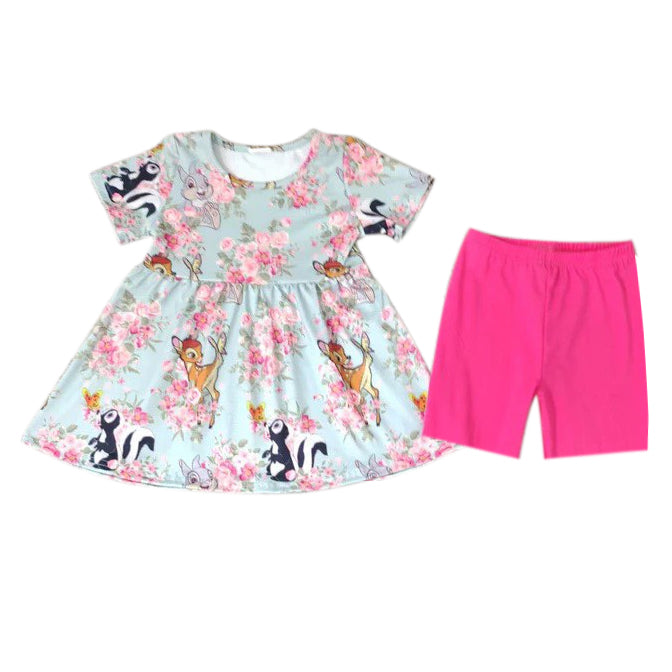 MOQ:5sets each design custom order baby girl clothes summer outfit 2