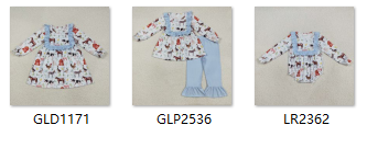 RTS kids matching clothing farm life print clothing girl winter clothing-2025.7.31