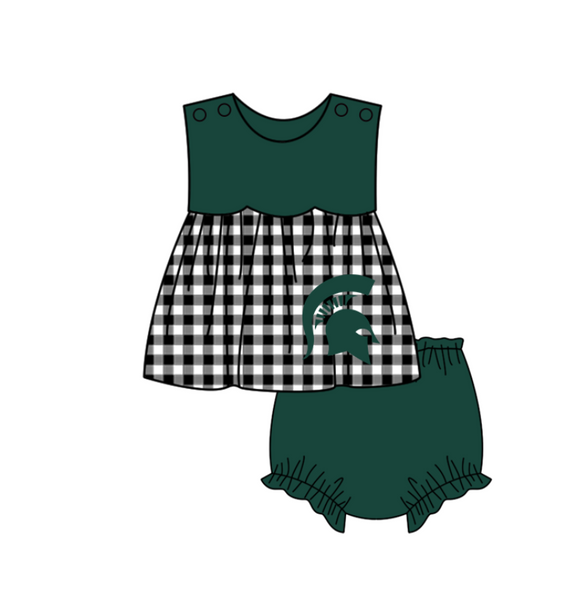 Produce order MOQ:5pcs each design  kids state summer clothing set matching clothes A104