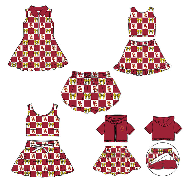Produce order MOQ:5pcs each design  kids state summer clothing set matching clothes 5 sports clothes 103