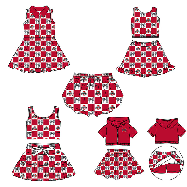 Produce order MOQ:5pcs each design  kids state summer clothing set matching clothes 5 sports clothes