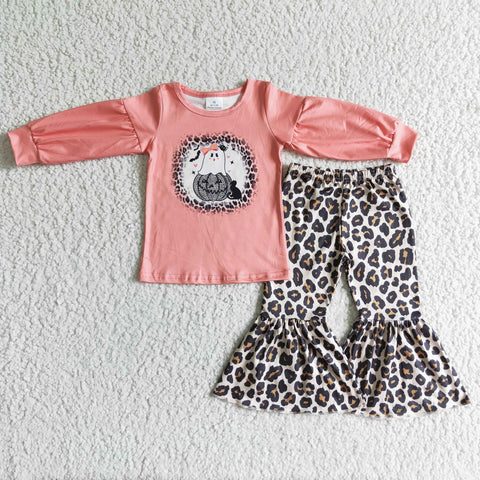 GLP0017 girl halloween leopard long sleeve outfits