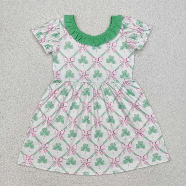 GSD1493 RTS kids clothes girl St. Patrick's Day clothing girl dresses