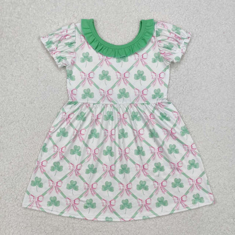 GSD1493 RTS kids clothes girl St. Patrick's Day clothing girl dresses