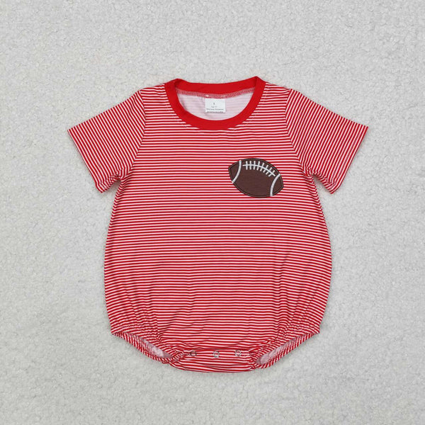 SR1956 RTS baby boy clothes rugby boy summer bubble embroidery