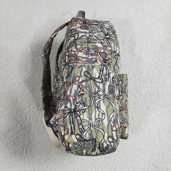 RTS BA0394 toddler backpack bow camo baby gift  school bag