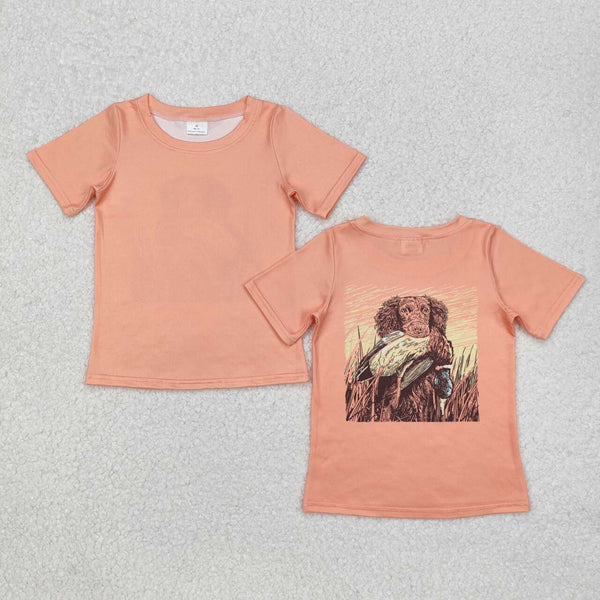 BT1084 RTS  toddler boy clothes dog hound mallard boy summer top tshirt