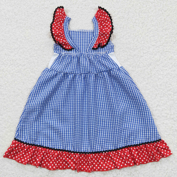 GSD0191 toddler girl clothes july 4th embroidery patriotic summer dress-promotion 6.1 $5.5