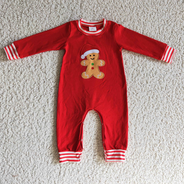 LR0195 baby boy clothes red christmas romper