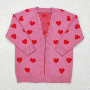 pre-order GT0372 toddler girl clothes heart girl valentiens day sweater coat