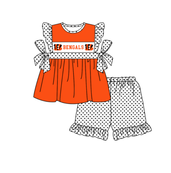 Produce order MOQ:5pcs each design  kids state summer clothing set matching clothes 905